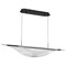 Nuvo Geneva, 46 Inch LED Island Pendant, Matte Black, Silk Screened Acrylic Lens 62/2023 - alternate 7